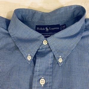 Polo by Ralph Lauren Shirts - Polo Ralph Lauren Blue & White Gingham Shirt 2XB Polo by Ralph Lauren Shirts - Polo Ralph Lauren Blue & White Gingham Shirt 2XB